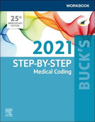 Cover of Buck's Workbook for Step-By-Step Medical Coding, 2021 Edition