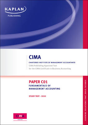 Book cover for Paper C01 Fundamental of Management Accounting - Study Text