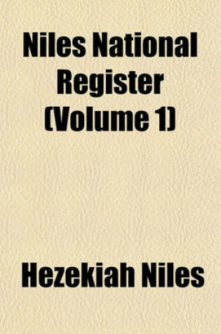 Cover of Niles National Register (Volume 1)