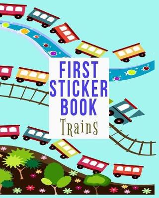 Book cover for First Sticker Book Trains