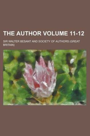 Cover of The Author Volume 11-12