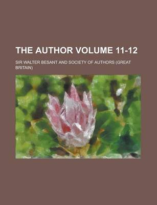 Book cover for The Author Volume 11-12