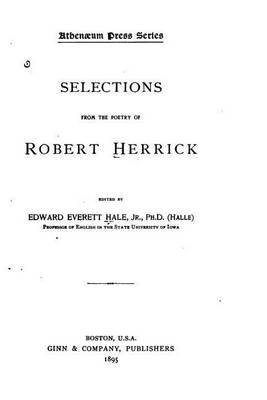 Book cover for Selections From the Poetry of Robert Herrick