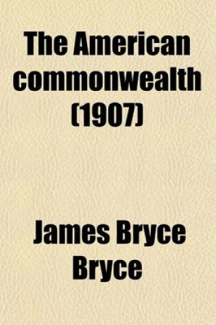 Cover of The American Commonwealth Volume 2