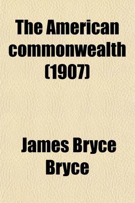 Book cover for The American Commonwealth Volume 2