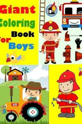 Cover of Giant Coloring Book for Boys