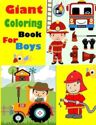 Book cover for Giant Coloring Book for Boys