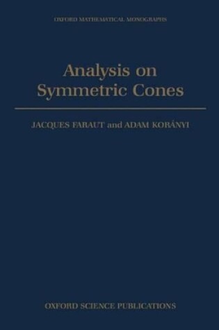 Cover of Analysis on Symmetric Cones