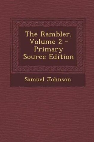 Cover of The Rambler, Volume 2