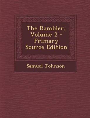 Book cover for The Rambler, Volume 2