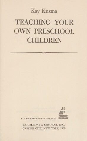 Book cover for Teaching Your Own Preschool Children