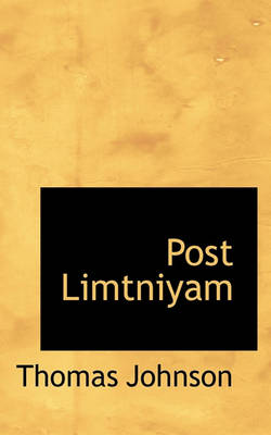 Book cover for Post Limtniyam