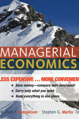 Cover of Managerial Economics, Seventh Edition Binder Ready Version