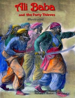 Book cover for Ali Baba and the Forty Thieves (Illustrated)
