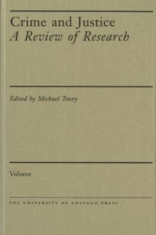 Cover of Crime and Justice, Volume 24
