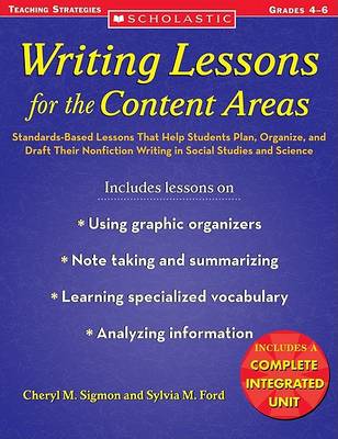 Book cover for Writing Lessons for the Content Areas