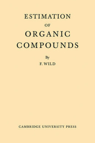 Cover of Estimation Organic Compounds