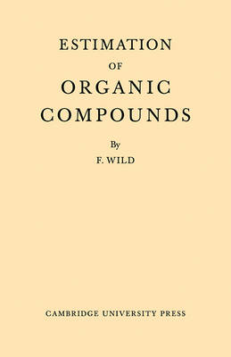 Book cover for Estimation Organic Compounds