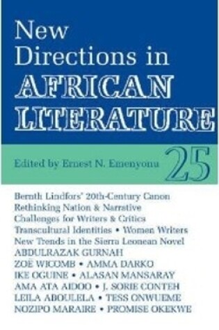Cover of ALT 25 New Directions in African Literature