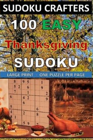 Cover of 100 EASY Thanksgiving SUDOKU