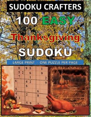 Book cover for 100 EASY Thanksgiving SUDOKU