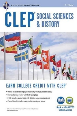 Cover of Clep(r) Social Sciences & History Book + Online, 2nd Ed.