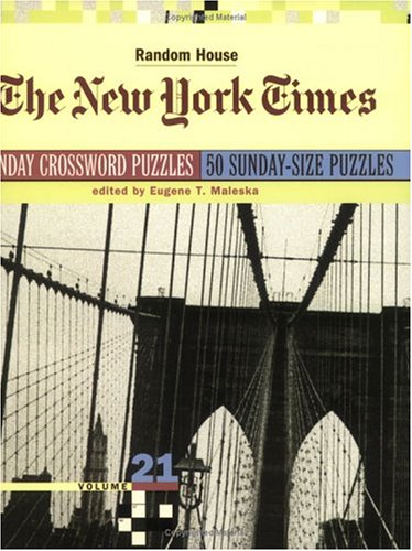 Book cover for New York Times Sunday Crossword Puzzles, Volume 21