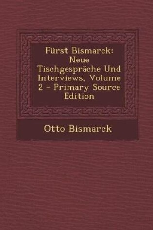 Cover of Furst Bismarck