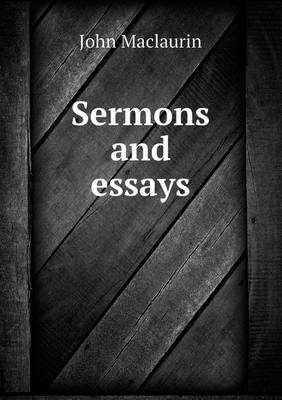 Book cover for Sermons and essays