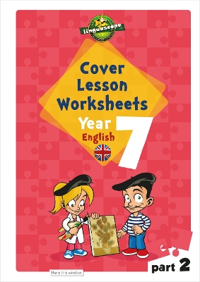 Book cover for Cover Lesson Worksheets - Year 7 English Part 2