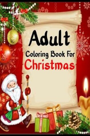 Cover of Adult coloring book for Christmas