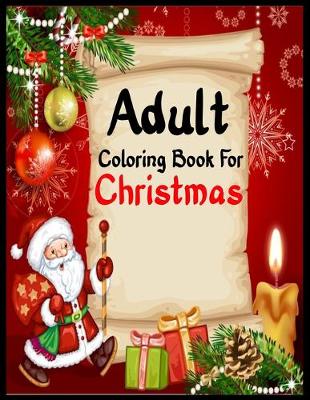 Book cover for Adult coloring book for Christmas