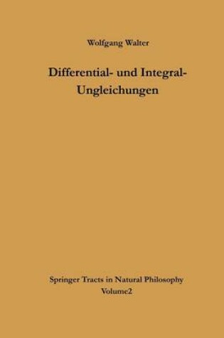 Cover of Differential- Und Integral-Ungleichungen