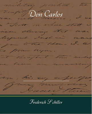 Book cover for Don Carlos - A Play