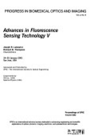 Cover of Advances in Fluorescence Sensing Technology V