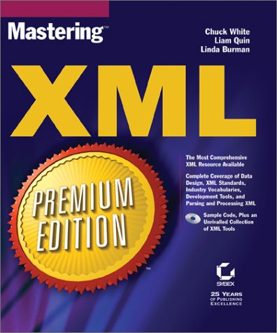 Book cover for Mastering XML