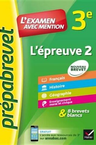 Cover of L'Epreuve Ecrite 2 Nouveau Brevet