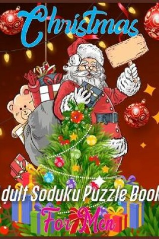 Cover of Christmas Adult Soduku Puzzle Book For Men