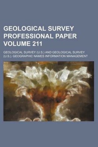 Cover of Geological Survey Professional Paper Volume 211