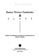 Book cover for Plays