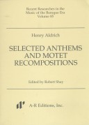 Cover of Selected Anthems and Motet Recompositions