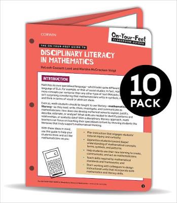 Cover of BUNDLE: Lent: The On-Your-Feet Guide to Disciplinary Literacy in Math: 10 Pack