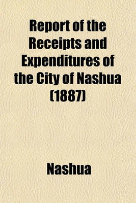 Book cover for Report of the Receipts and Expenditures of the City of Nashua (1887)