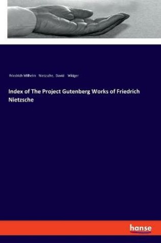 Cover of Index of The Project Gutenberg Works of Friedrich Nietzsche