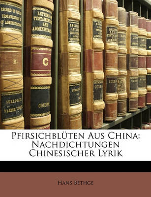 Book cover for Pfirsichbluten Aus China