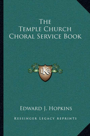 Cover of The Temple Church Choral Service Book