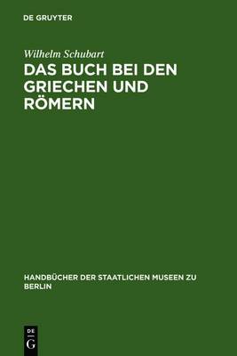 Cover of Das Buch Bei Den Griechen Und Roemern