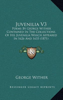 Book cover for Juvenilia V3