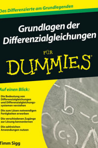 Cover of Grundlagen der Differentialgleichungen fur Dummies