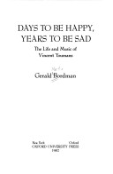 Book cover for Days to be Happy, Years to be Sad